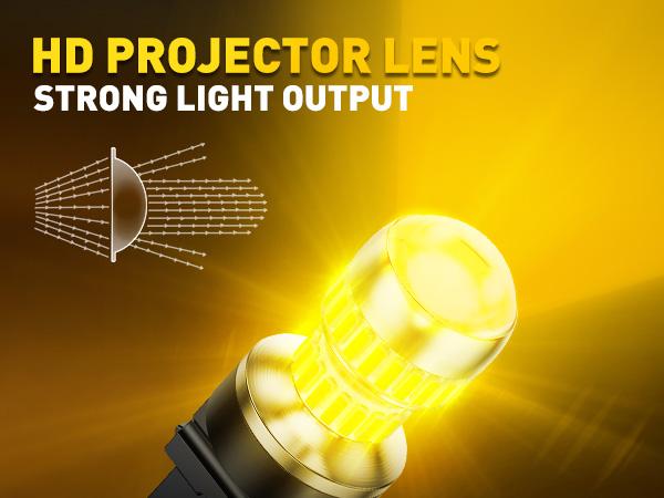 AUXITO Upgraded 7440/7443 3156/3157 1157 1156 LED Bulbs for Reverse Lights Brake Tail Light Bulbs, CANBUS Ready, 3800LM 500% Brighter White/Red/Yellow/Flashing Strobe Red included, for Backup Tail Brake DRL Turn Signal Parking Lights,Pack of 2