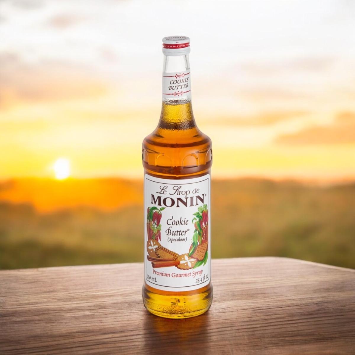 Monin Cookie Butter Flavoring Syrup 750 mL Baking Coffee Pastry Bake Sweet