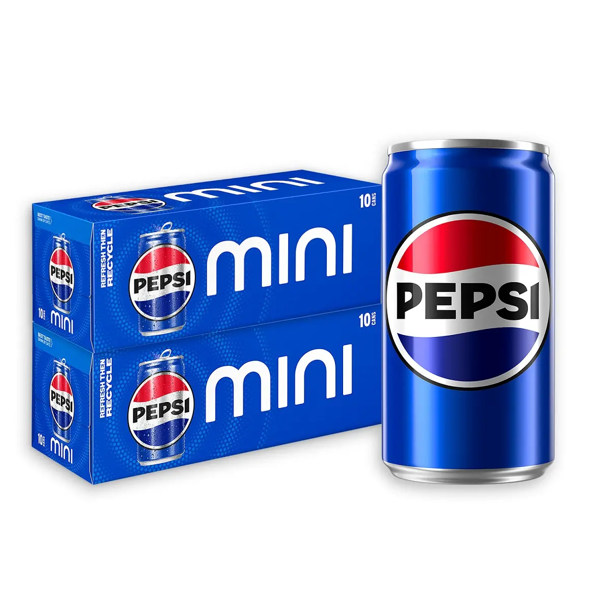 Pepsi Soda, 7.5 Ounce, 10 Pack Mini Cans - 2 Pack