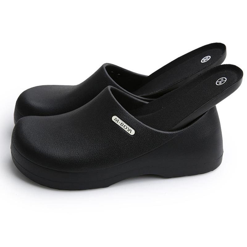 Slip-Resistant Work Slippers - Waterproof & Oil-Resistant Chef Nursing Shoes for Hospital, Kitchen, Home Women Footwear Girl Tsinelas