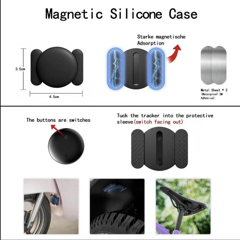 （ios）Hidden Magnetic Mini GPS Tracker for Vehicles - No Subscription GPS Device, Real-Time GPS Tracking for Kids, Pets, or Vehicles, Works(iOS Only) Find My, Vehicle Locator easter gift