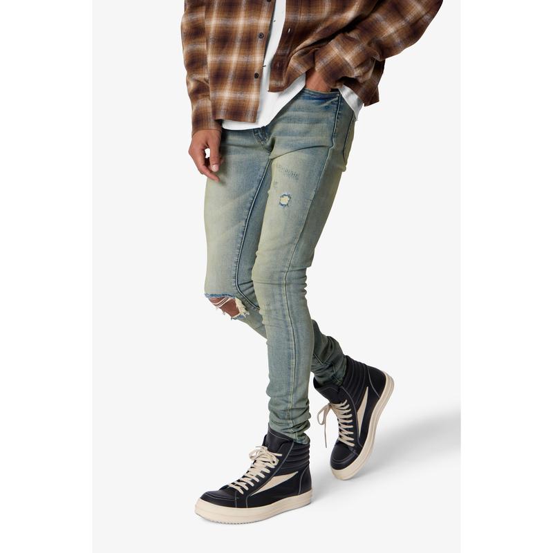 X721 Dusted Skinny Denim - 4th Day Sun Washed Blue