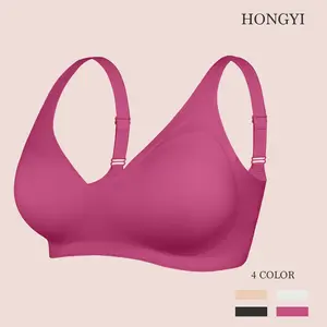 1PCS Women's Seamless Bra No Underwire Comfort Push Up Bras Buttery Soft Wireless Bralette Full Coverage Sport Everyday Bra, Fit Women's wear Everyday UpTo 40DD, Girl, Gift Athletic Fitted