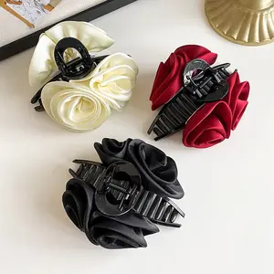 3-piece women's shark hair clip set | Sweet and elegant rose-shaped versatile updo hair clip | Hair accessories suitable for women of all ages and for various occasions.