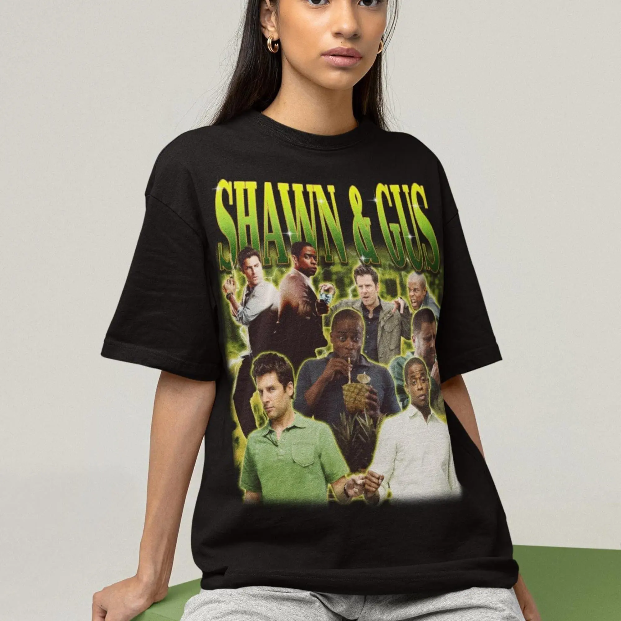 Shawn & Gus TShirt, Psych TV Show Merch