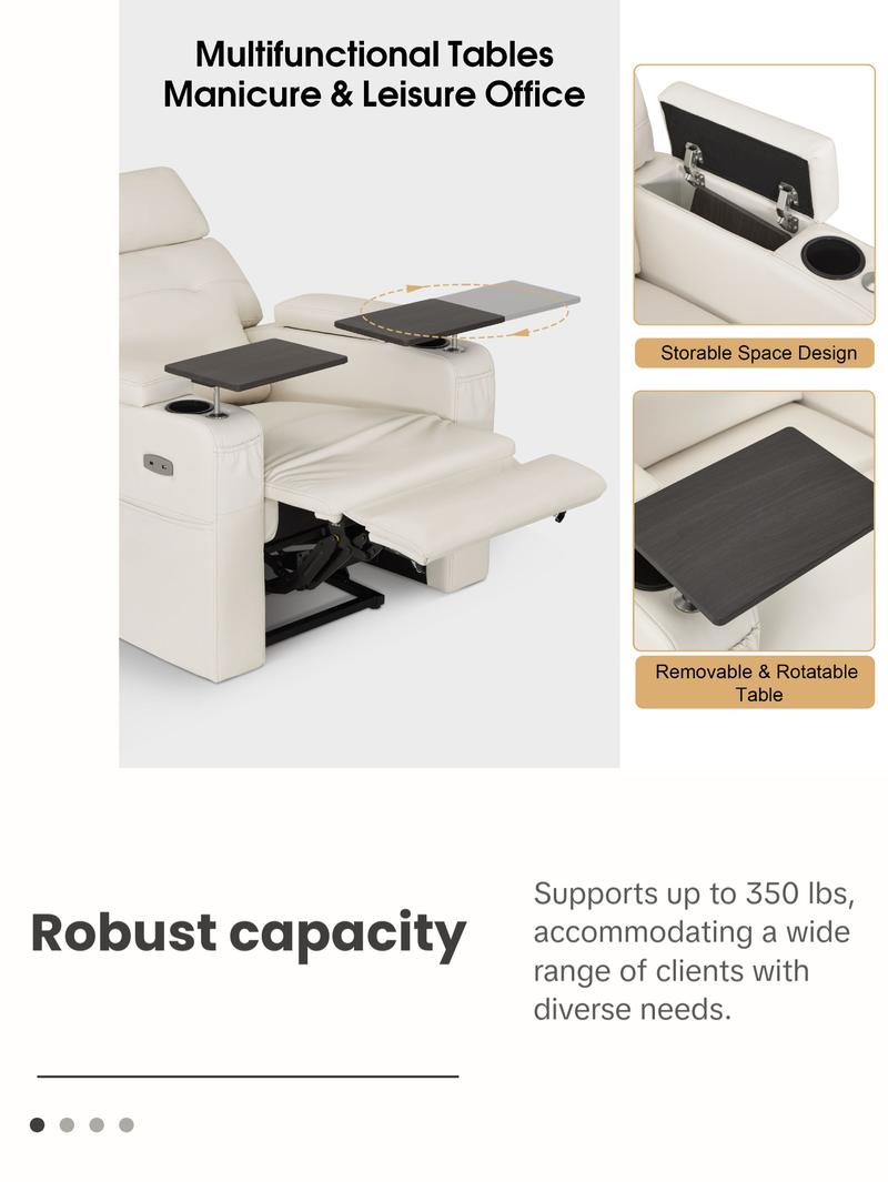 BarberPub Electric Lash Recliner with Adjustable Headrest, Facial Bed for Estheticians, Eyelash Extensions, Nails & Beauty 9904 BarberPub Electric Lash Recliner with Adjustable Headrest, Facial Bed for Estheticians, Eyelash Extensions, Nails & Beauty 9904