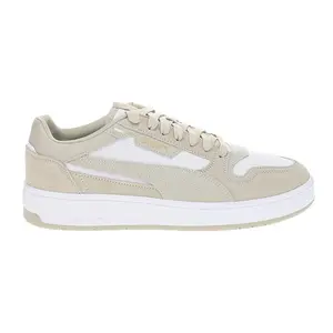 PUMA Mens Court Classic Street Sd Lace Up Sneakers Shoes Casual - Beige, White