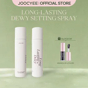 JOOCYEE Long Lasting Dewy Setting Spray, Waterproof, Long-Lasting, Film-Forming, Hydrating, Nourishing, Smudge-Proof, Fine Mist, Non-Comedogenic, Beginner Friendly, Multi Shades, Portable, Holidays, Party, Dates, Spring Gift, Refresh Look