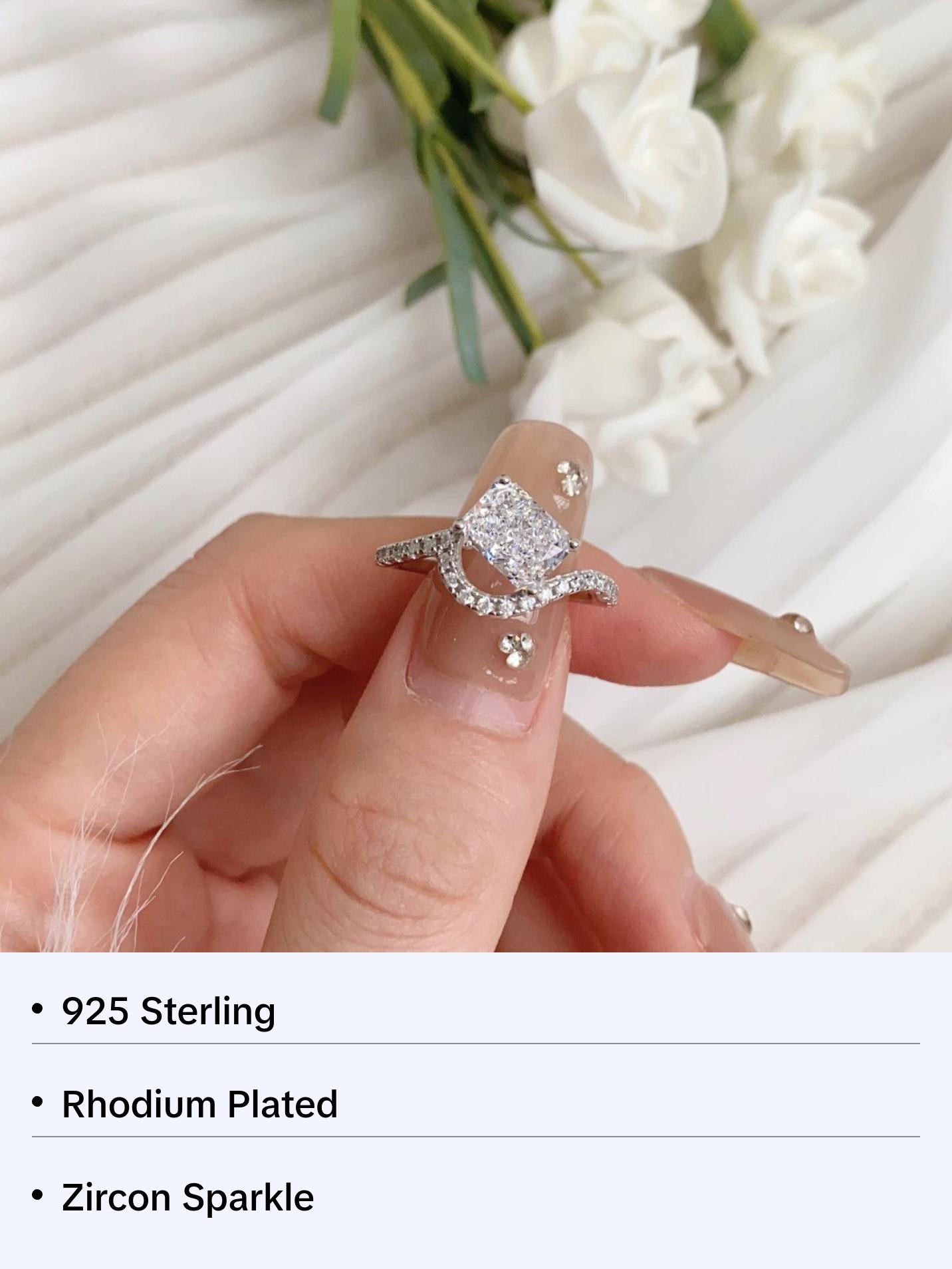 Victoria Ring Engagement Ring 925 sterling Silver fashion engagement silver ring