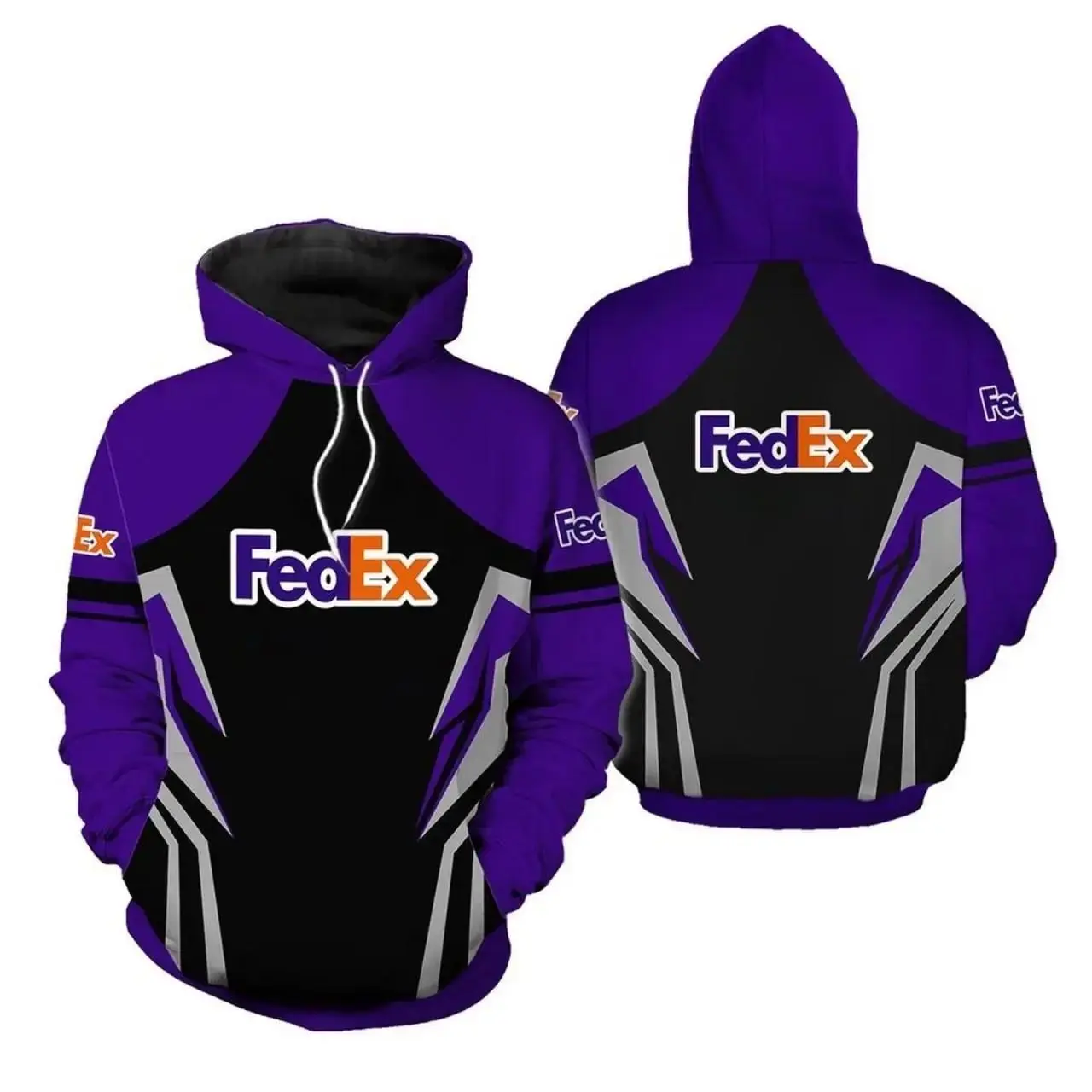 Vintage Fedex Express purple armor 3D Hoodie for Men and Women, Print Fe4Ex Hoodie, Trendy 3D Hoodie, Cool Unisex Fashion Top