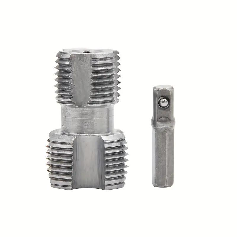 Plastic Pipe Threading Tap Set - Electric Drill Type PVC Pipe Threading Mold,External PVC Plastic Pipes 1/2" 3/4" Tap Set,Pipe Threader,Pvc Pipe Threader,RethreadingTool Kit