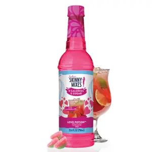 Skinny Syrups Love Potion Syrup Sugar Free - Sweet Drink with Watermelon Flavor - 750ml Bottle