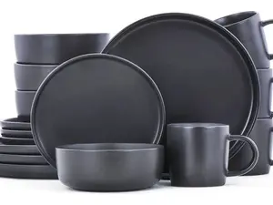 ONE of ONE Stoneware Dinnerware Set 16 Pieces - Service for 4