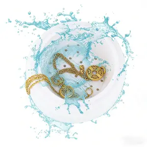 Portable Ultrasonic Jewelry Cleaner Machine  Compact Jewelry Cleaner for Rings, Necklaces, Glasses & Watches