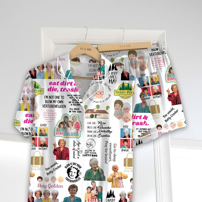 Golden Girls Women Pajamas, Stay Golden Pajamas Pants, Golden Girls Holiday Pajamas, Stay Golden Girls Women Pajamas