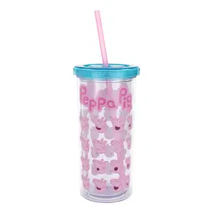 Peppa Pig Expressions 20-Ounce Carnival Cup With Lid and Straw