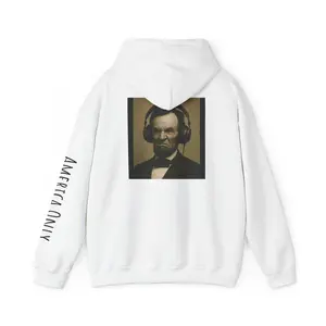 Vintage Abraham Lincoln Portrait Hoodie | Retro Portrait Hoodie