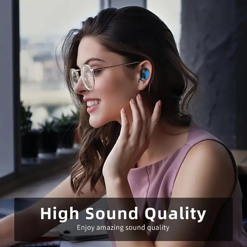 A6S TWS Wireless Bluetooth Headset With Digital Display Earphone Bluetooth Sport In Ear Earbuds Headset with Mic for IOS & Android