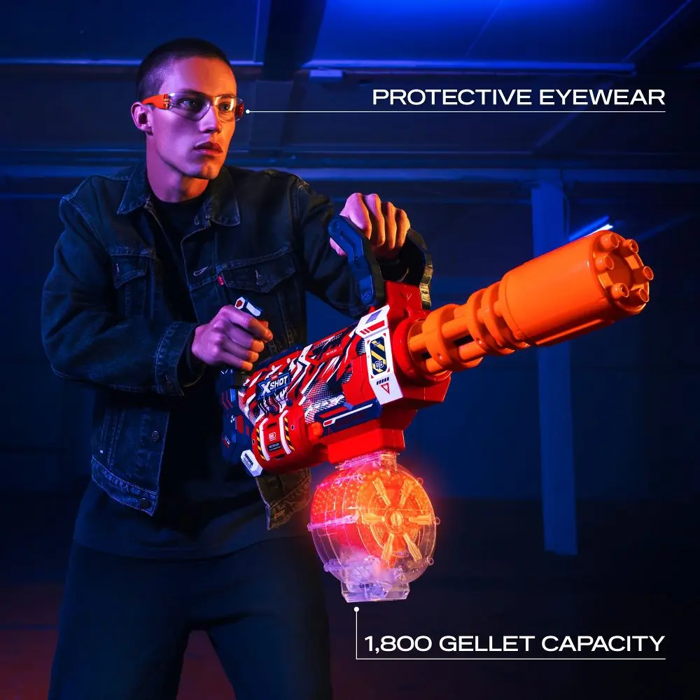 XSHOT Hyper Gel Red Gatlin 20000 Toy Blaster - TikTok Shop