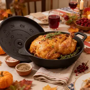 Cast Iron Dutch Oven Pot with Lid, 6 QT, Sourdough Dutch Oven, Casserole Pot, All Cooktops, Oven Safe to 500F, Cookware Kitchen, Wide Handles Even Heat Distribution small frying cup frying pan  Outdoor Cooking Station Outdoor Gas Stove