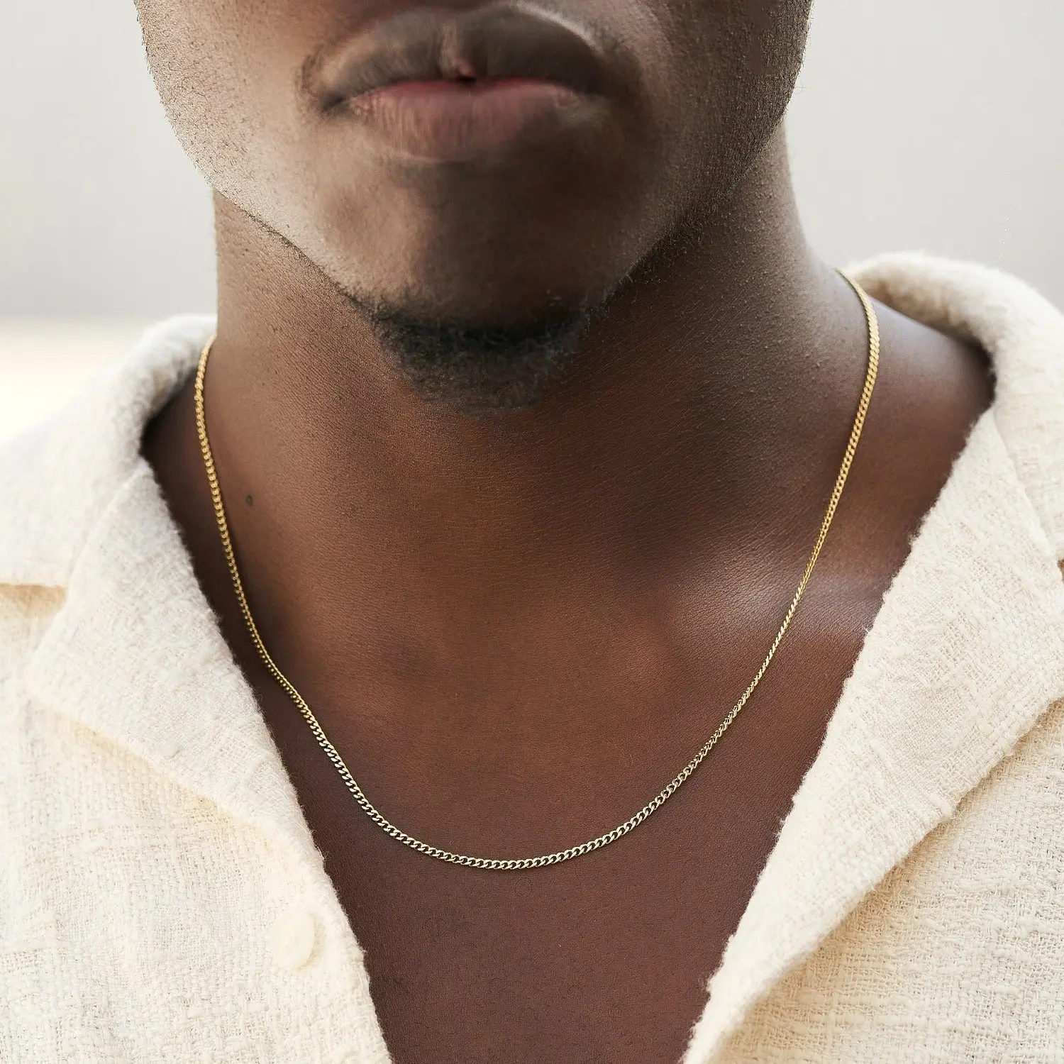 GLD Micro Cuban Chain | 18k Yellow Gold, 2mm in Width, 16-28" Lengths | Guaranteed for Life - Perfect Gift