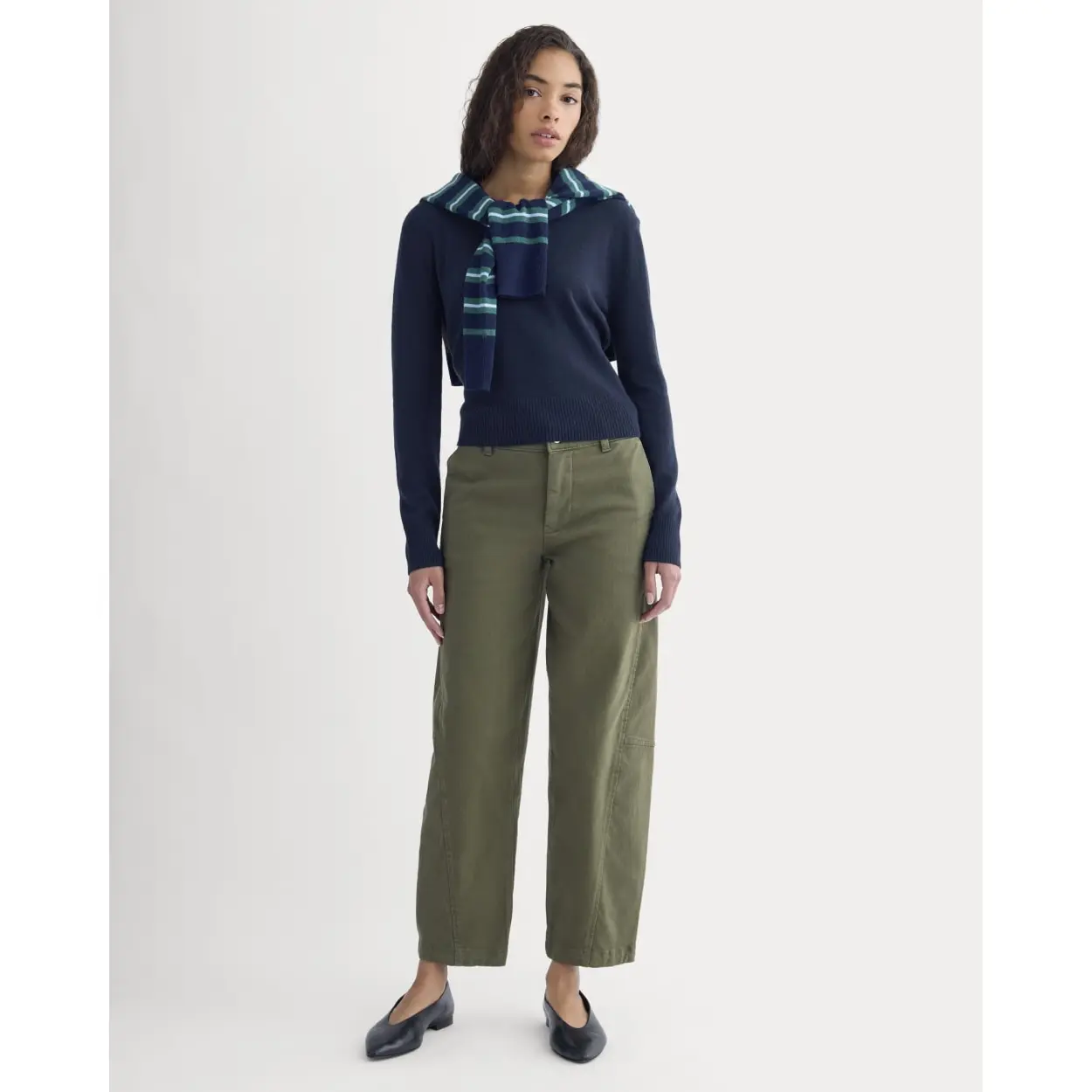 Twisted Seam Barrel Pant