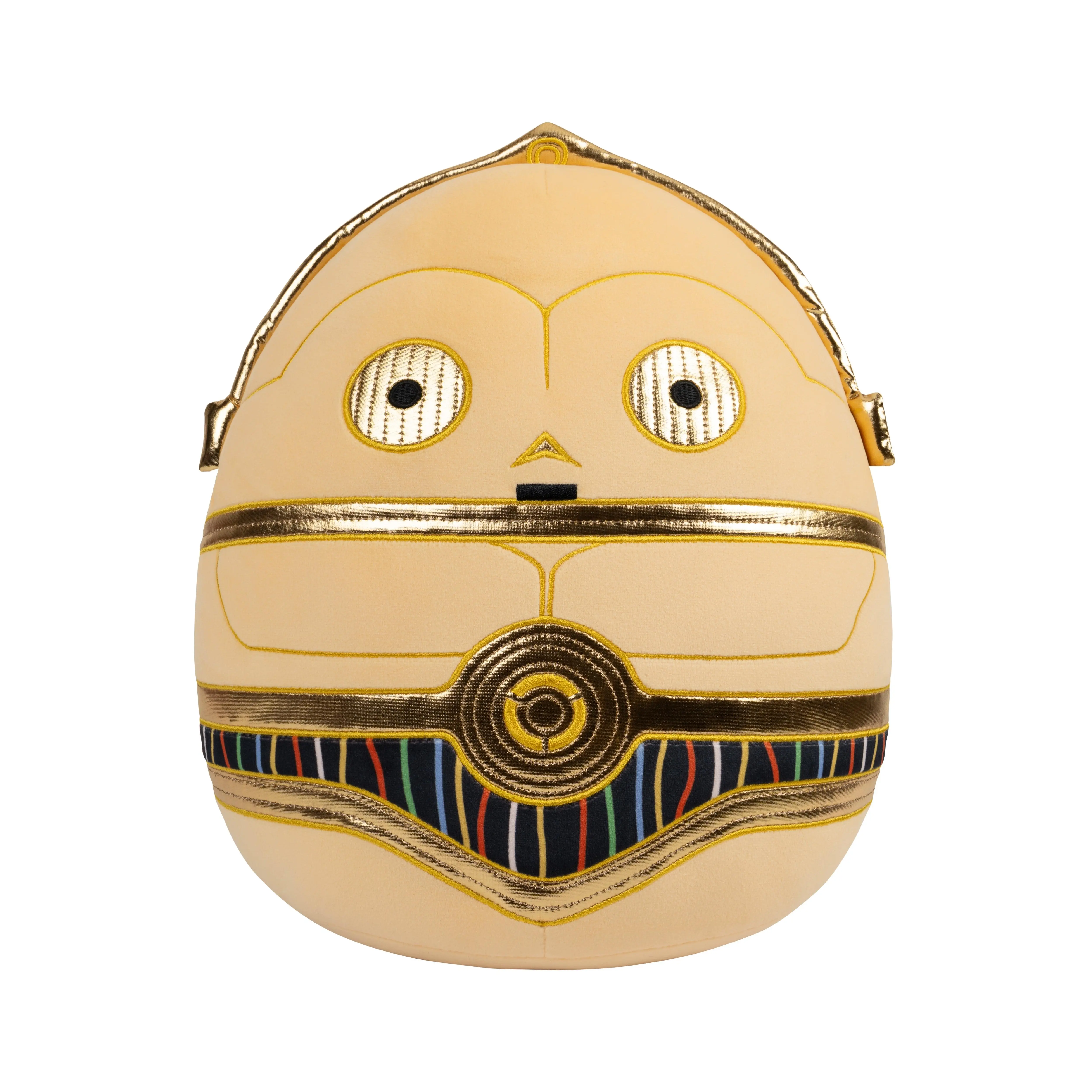 C-3PO 12-Inch Select Series Squishmallows Plush – Exposed Wires Collectible Stuffed Animal, Official Fan Gift
