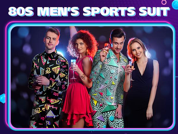 Gihuo Retro 80s 90s Men's Tracksuit - Vintage Jacket & Joggers Set - Polyester Material - Loose Fit - Summer Clothing - 2-Piece Outfit - Cuffed Sweatpants - Streetwear Style halloween cardigan gift funny Gihuo Retro 80s 90s Men's Tracksuit - Vintage Jacket & Joggers Set - Polyester Material - Loose Fit - Summer Clothing - 2-Piece Outfit - Cuffed Sweatpants - Streetwear Style halloween cardigan gift funny