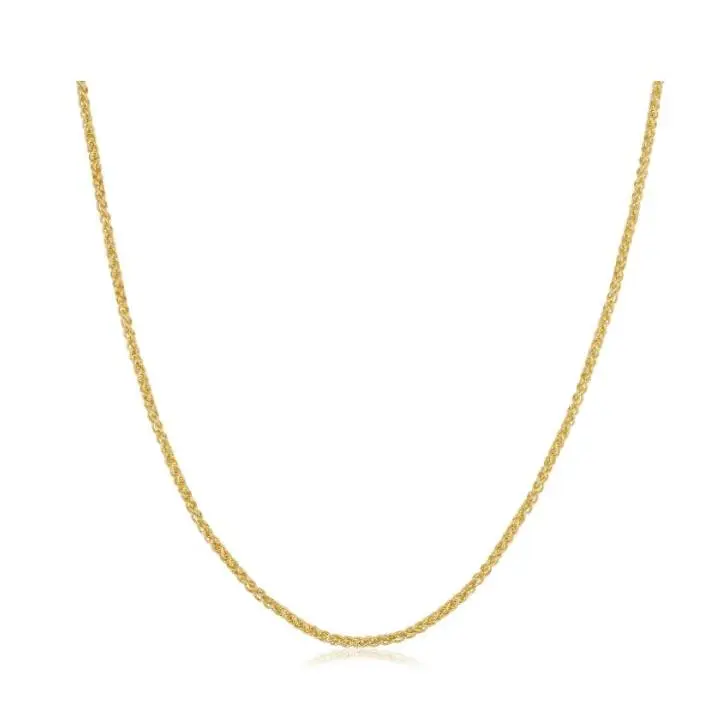 14k Yellow Gold Filled 1.5mm-round Wheat Chain Necklace