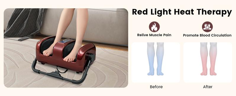 Costway Foot Massager with Heat, Remove Control, 2 Vibration Options, 5 Mode & 5 Compression Intensity, 360°Adjustable Stand, Electric Foot Massager, Shiatsu Feet Massager for Calf Arm Relax Costway Foot Massager with Heat, Remove Control, 2 Vibration Options, 5 Mode & 5 Compression Intensity, 360°Adjustable Stand, Electric Foot Massager, Shiatsu Feet Massager for Calf Arm Relax