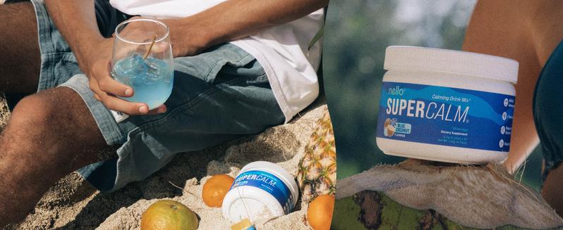 Nello Supercalm Tub (2-Pack): Calming Drink Mix with KSM-66 Ashwagandha, Vitamin D3, Magnesium & L-Theanine – Supports Cortisol Balance, Mood & Sleep, Helps Manage Occasional Stress – Tub (30 Servings) Mental Clarity Relaxation