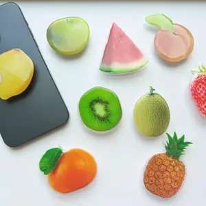 Cute Fruit & Vegetable Phone Grips, Magnetic Phone Holder, Kawaii Food Phone Accessory, Fun Gift Idea