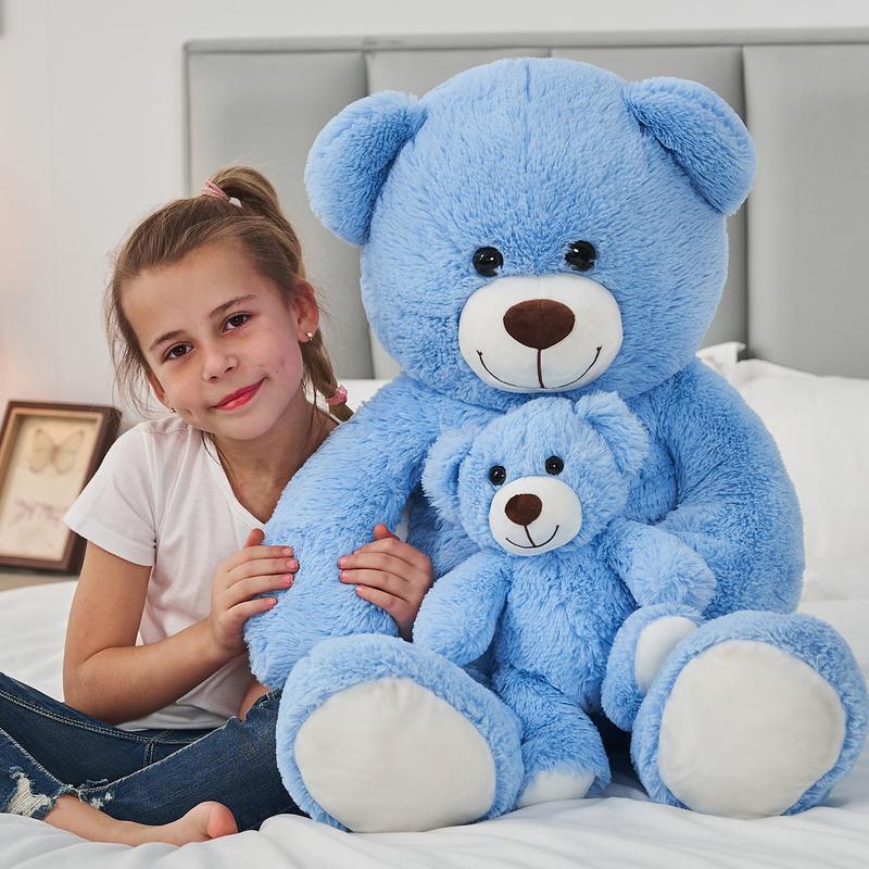 MaoGouLan Mom and Baby Giant Teddy Bear, 39inch Soft Stuffed Animal Large Teddy Bears Plush for Baby Shower, Wedding, Birthday, Christmas, Party Decorations, Valentine's Day  #BlackFriday #Christmas