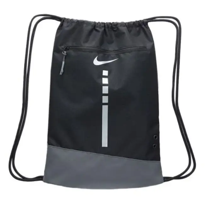 Nike Hoops Elite Drawstring Bag Black/Grey, Gym Drawstring Bags, Sports Bags