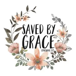 Saved By Grace 2x2 Magnet
