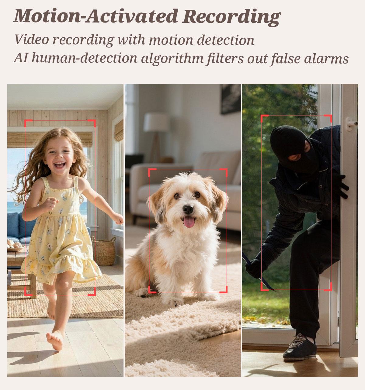 Flycloud F0 Mini WiFi Home Camera 1080P Full HD, Plug-in & Rechargeable, Night Vision, APP Alerts, Motion Detection for Home, Baby & Pet Monitor