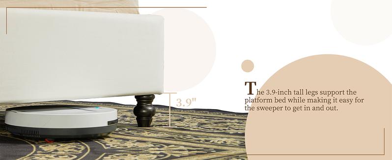 AMERLIFE 52.8" High Bed Frame with Sleigh Headboard, Modern Velvet Upholstered Platform Bed with Deep Button Tufted Headboard/Studded Trim, Queen/King Size/Unique Bedroom Furniture/Best Gift Ideas/Christmas Gifts