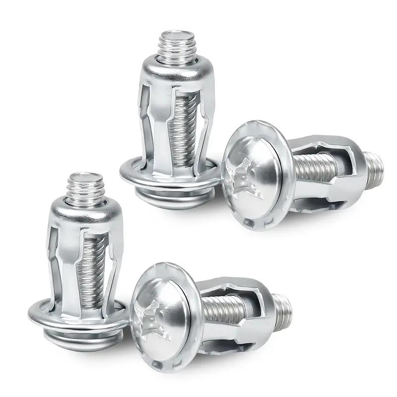 30Pcs/90Pcs Heavy-Duty Carbon Steel Button Rivet Locking Nuts Set - Durable, Rustproof, Bolt-Compatible Industrial & Furniture Hardware for Panel Fixing, Sheet Metal Repair (M4, M5, M6 Sizes) 30Pcs/90Pcs Heavy-Duty Carbon Steel Button Rivet Locking Nuts Set - Durable, Rustproof, Bolt-Compatible Industrial & Furniture Hardware for Panel Fixing, Sheet Metal Repair (M4, M5, M6 Sizes)
