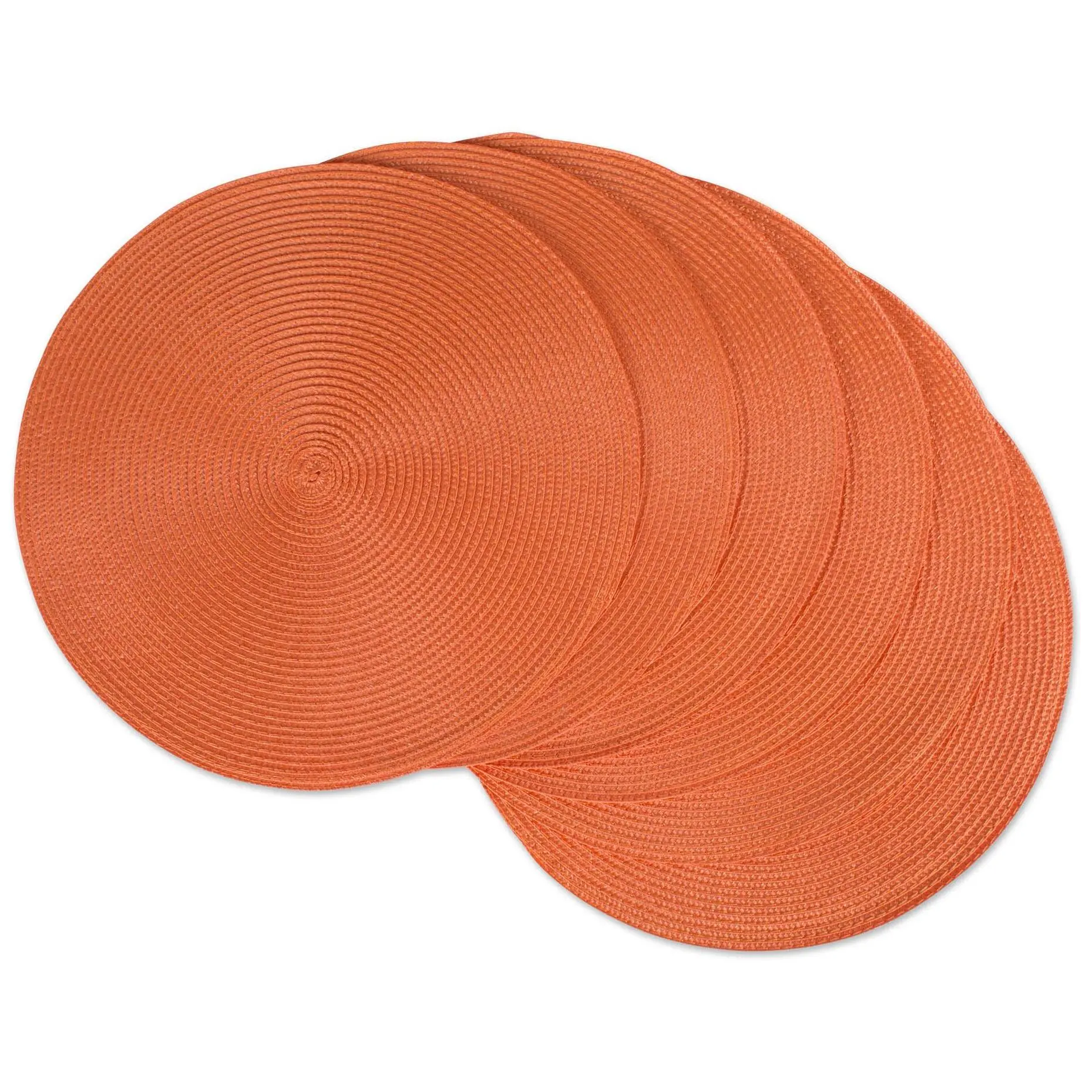 Design Imports Set of 6 Classic Round Woven Placemats