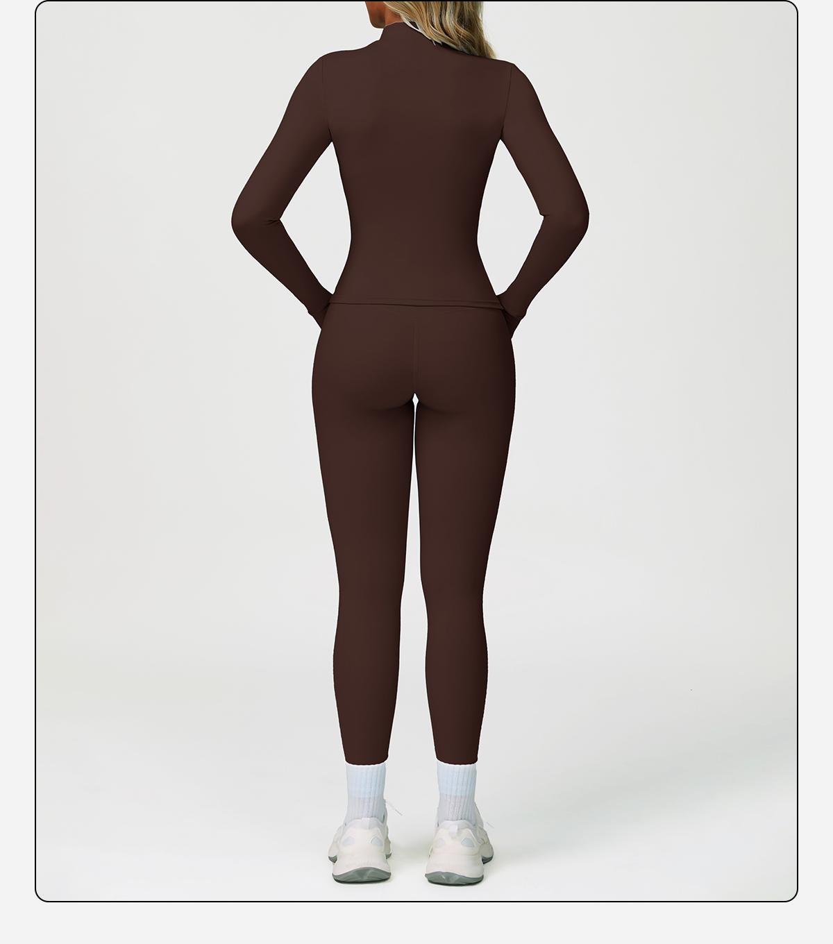 MFVIM Women's Fitness  3-Piece High-Waisted Leggings Top Jacket Gym Yoga Elastic Sports Bra  activewear halter top Set Workout Running Clothes Spring Sportswear Summer Sportswear Sporty Style Outfits SpringStatements