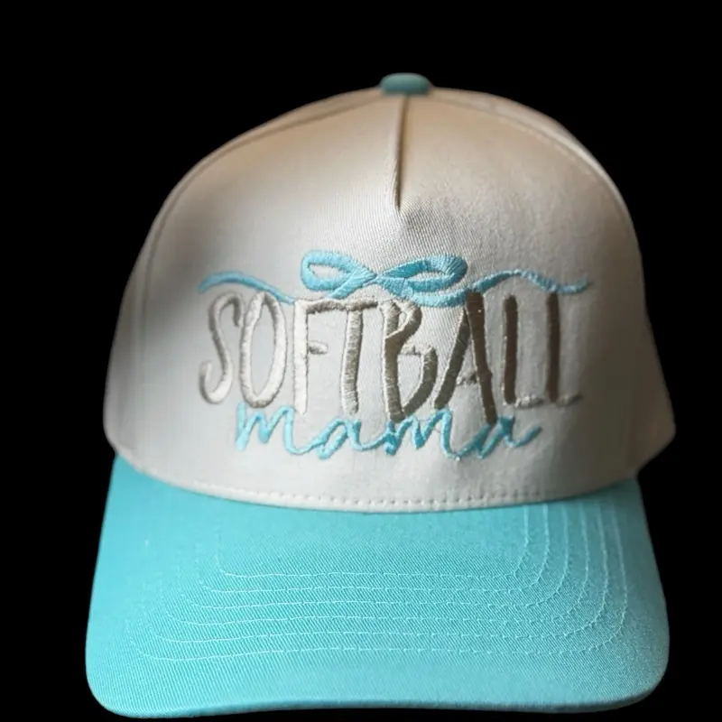 Softball  Mama Embroidered Adjustable Hat