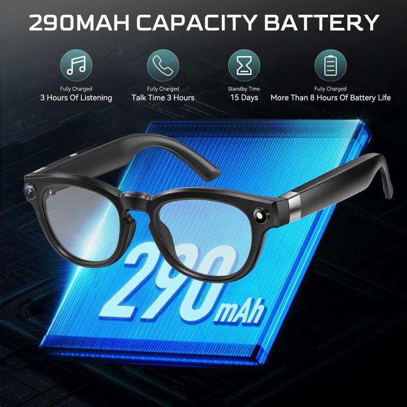 Smart Sports Glasses - First-Person 4K Camera & AI Translator for Outdoor Adventures | Photochromic, Bluetooth, Hands-Free Video