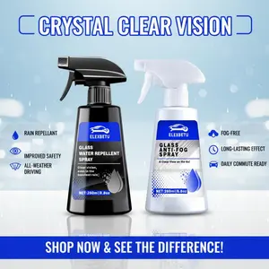 ELEXBETU This 2-in-1 anti-fog and waterproof spray is suitable for car rearview mirror windshields.It is an excellent rain repellent and oil stain remover for rainy days,car stuff,truck stuff,car stuff for women,men's cool gadgets,couple gifts