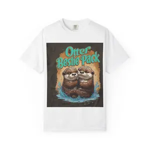 Otter Bestie Pack T-Shirt | Cute Otter Illustration, Friends Graphic Tee