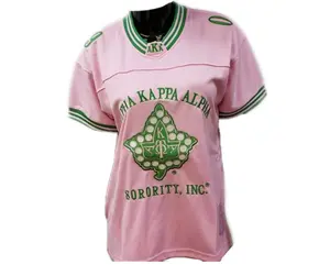 Ship From US - Vintage-Style AKA Football Jersey - Alpha Kappa Alpha Football Jersey - Pink