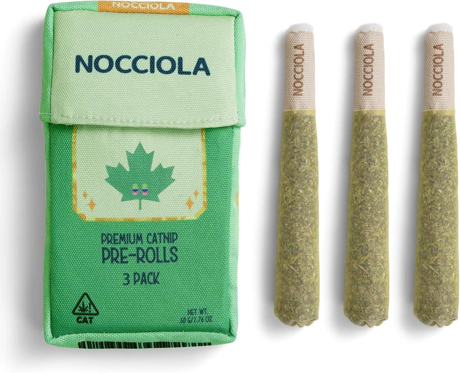 Nocciola 3 Pack Purr-Re-Roll Cat Toy Set, 100% Premium Cat Herb Filling, Natural Stimulation for Cats, Safe Teething & Kicker Toys, Perfect for Kittens #backtoschool #sohochic