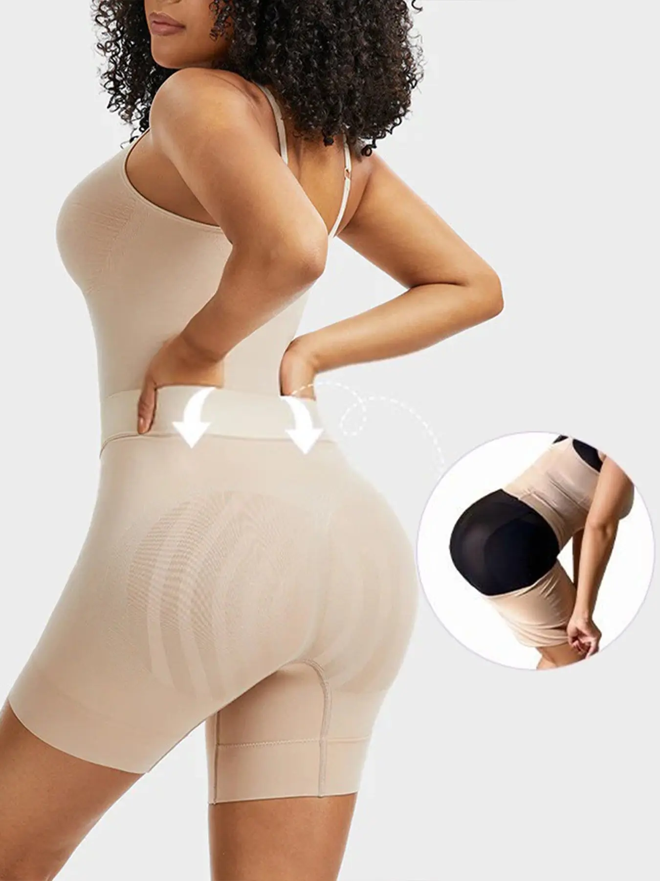 Women's Shapewear Underwear, Easy On Easy Off, Plus Size No Bra Needed, Waist Cinch Support, Firm Tummy Control, Seamless Smooth Shapewear
