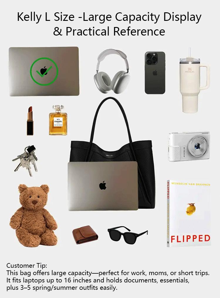 NewBella  Kelly Large Size 2 Pcs Set Tote Bag, PU Material, Magnetic Closure, office Daliy casual style Luxury,dealsforyoudays,FallFreshness