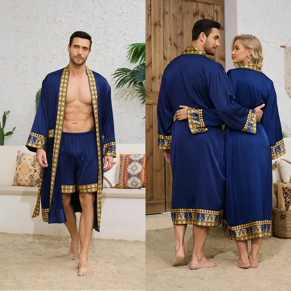 Starry Blue Language (Men's Robe+Shorts)