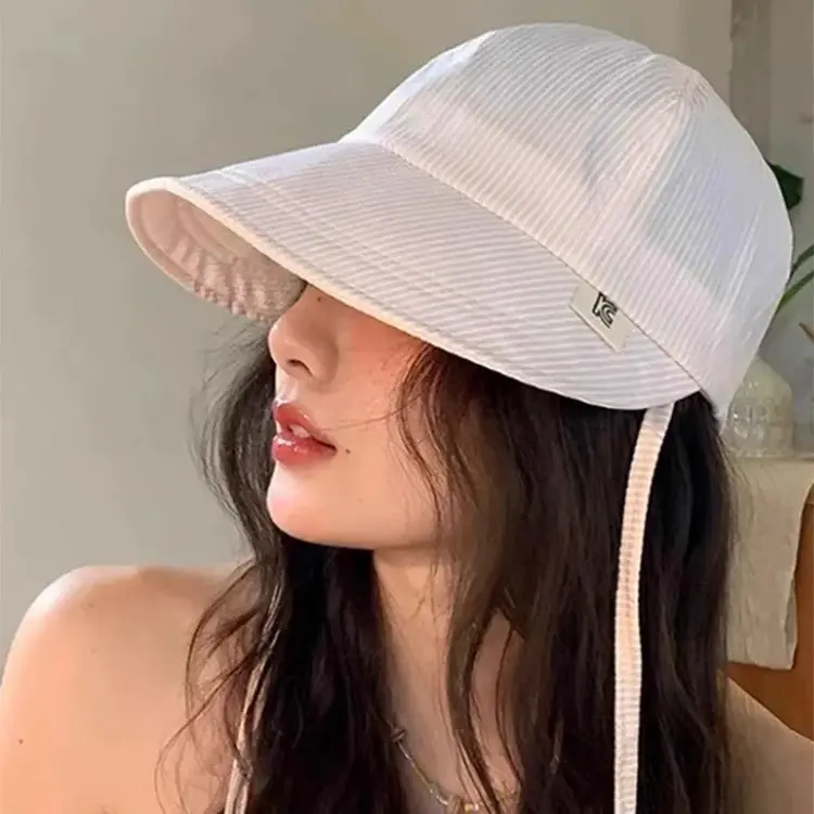 New Korean style sweet dopamine solid color baseball cap for women, perfect for outdoor travel, flattering and slimming, sun protection cap